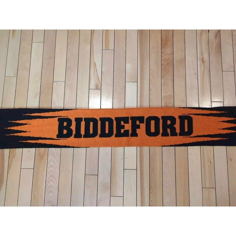 Biddeford High School Maine Tigers Adult Winter Scarf